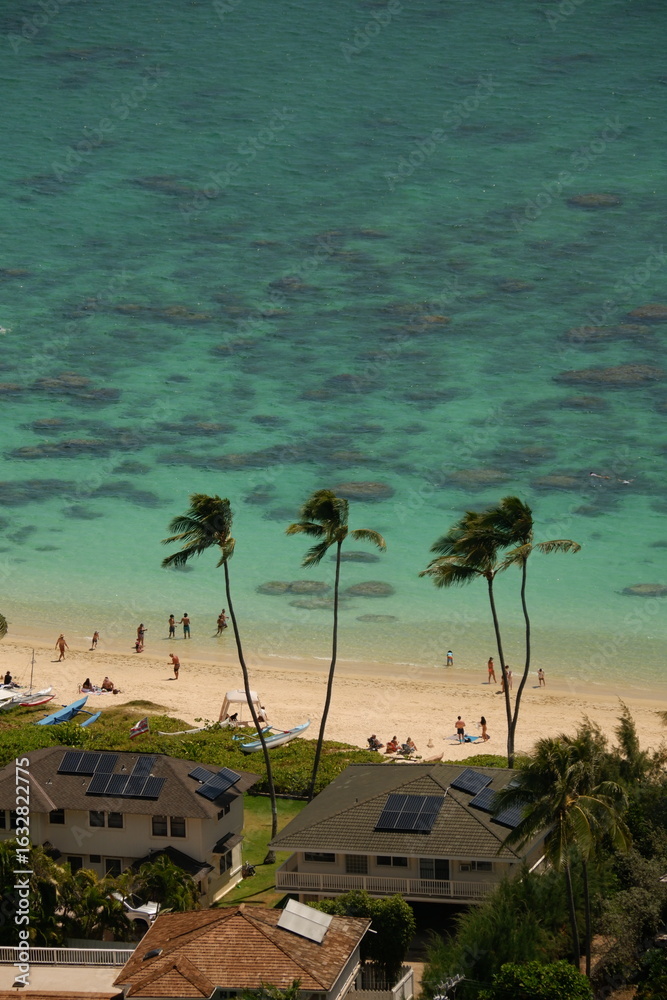 Naklejka premium Lanikai beach in Hawaii