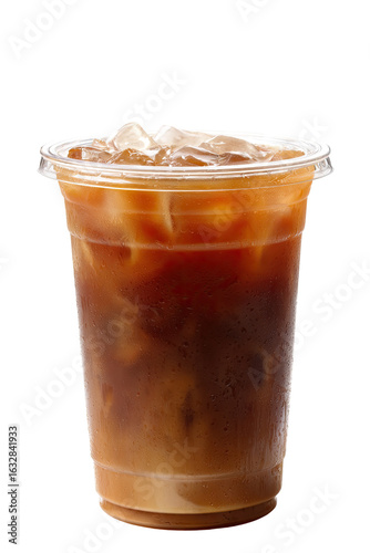 Iced coffee in clear plastic cup (3)