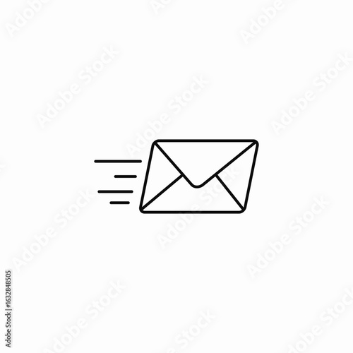 fast messaging icon sign vector
