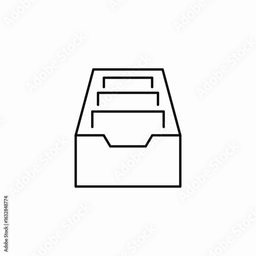 inbox archive icon sign vector