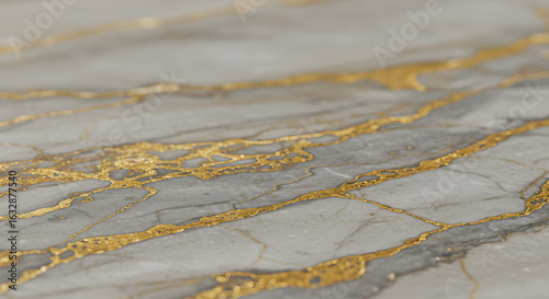 Elegant marble surface with golden veins creates a luxurious, textured, and sophisticated backdrop.