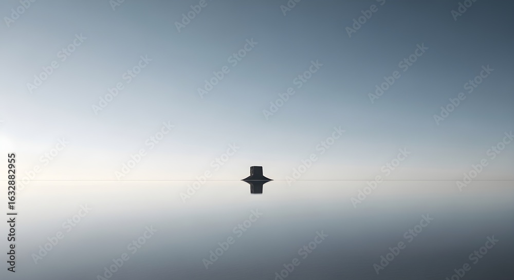 Fototapeta premium silhouette of the lake