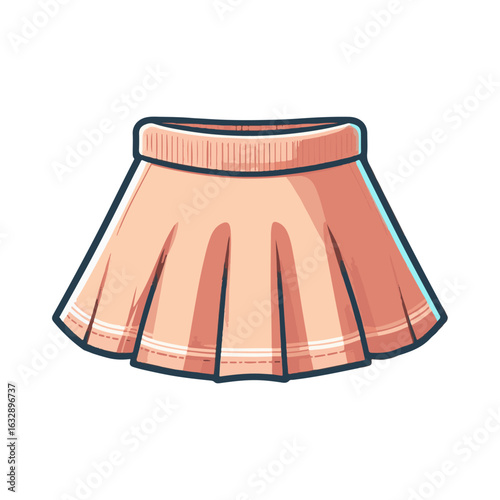 
mini skirt illustration design