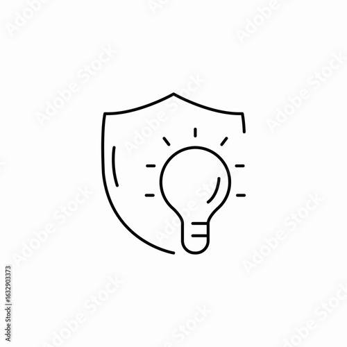 innovative security protection icon sign vector