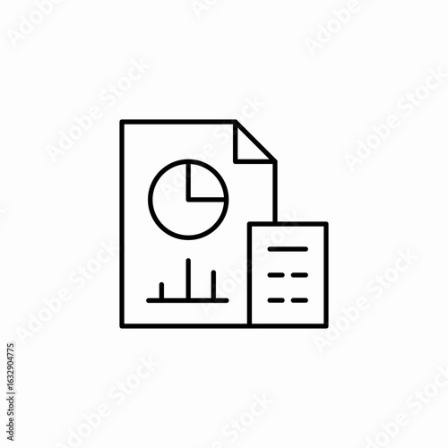 statistics analysis icon sign vector