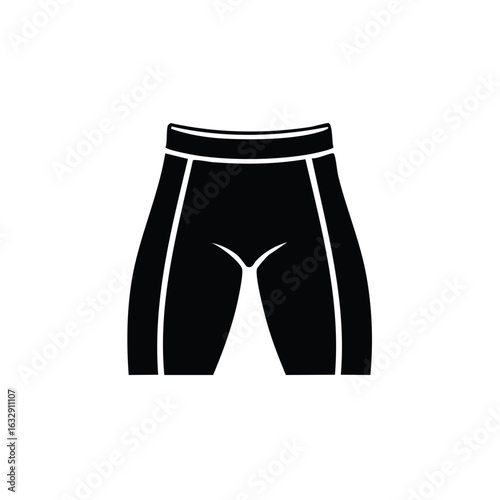 Sporty Bottoms Silhouette, Active Wear Design, Athletic Shorts Icon, Fitness Apparel