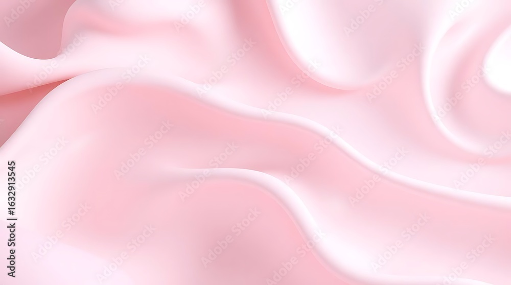 Obraz premium A pink silk and satin fabric with a soft flowing and wavy texture elegant background.