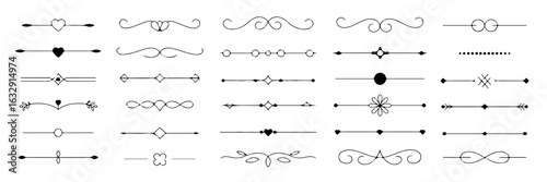 Collection of various decorative dividers and design elements for graphic design projects.