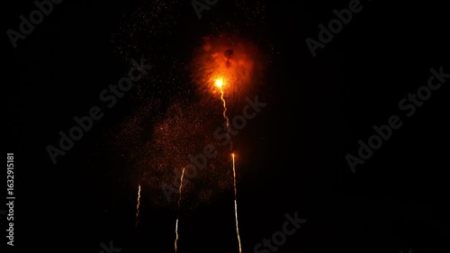 打ち上げ花火・花火大会イメージ（音声あり）