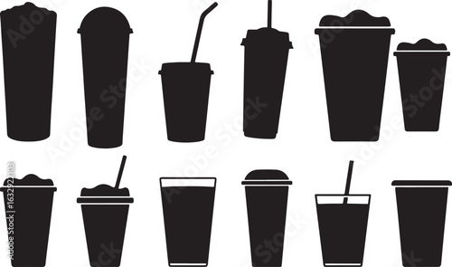 Smoothie Glass Silhouettes