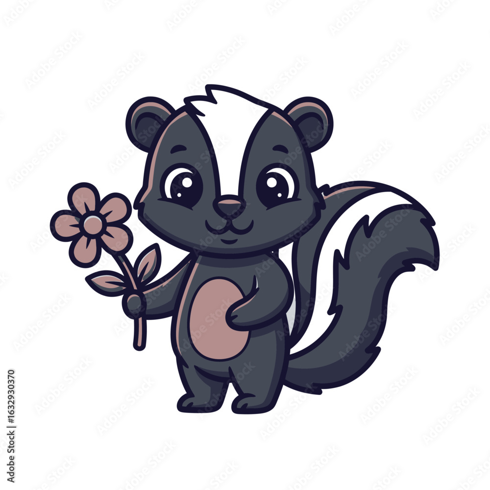 Obraz premium Cartoon goldfish in a glass fishbowl