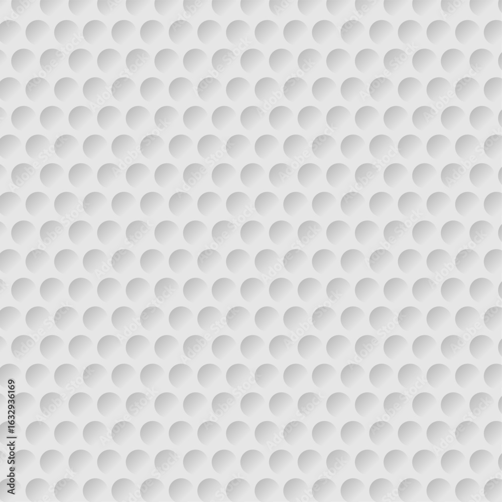 Fototapeta premium Golf backgrounds. Realistic rendition of golf ball texture closeup. Background material illustration with a golf ball pattern. round seamless pattern. Golf ball texture. White round background.