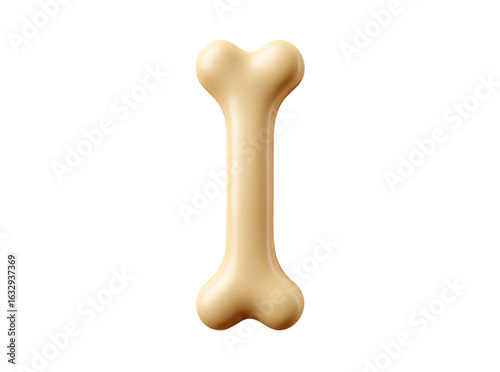 Single cartoon bone isolated on black background, Isolated On White, Transparent Background, Png Cut Out