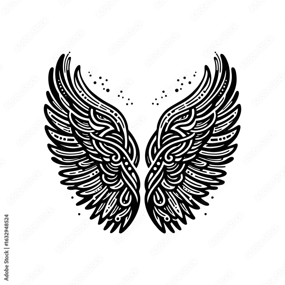 Obraz premium abstract Wings for freedom icon