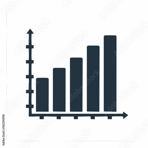 Simple bar graph illustrating increasing values over time.