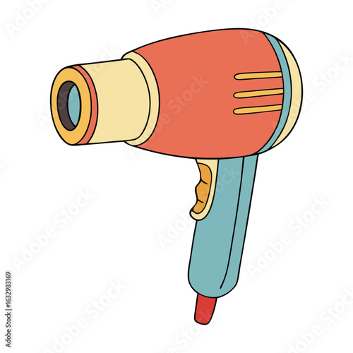 A hot air dryer gun blasts heated air for stripping paint, shrinking wrap, drying surfaces, or loosening adhesives—perfect for DIY, crafts, repairs, and industrial tasks.
