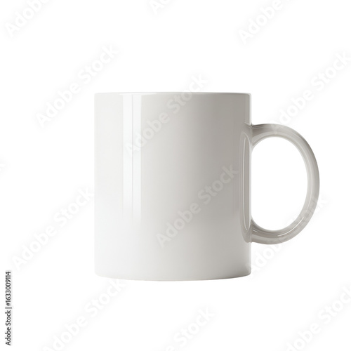 Blank White Ceramic Coffee Mug for Mockup