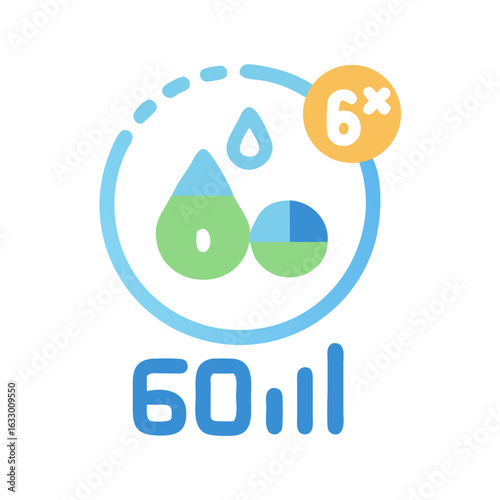 metabolic rate flat icon