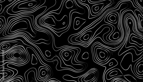 The concept of a conditional geography scheme and the terrain path. Ultra wide. Map vector terrain Illustration. Topographic map background geographic line map with elevation assignments.
