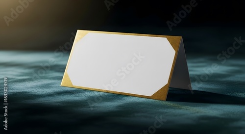 Blank Stack of Paper Sheets on Wooden Floor - Close Up Mockup