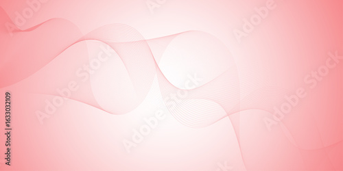Abstract pink wavy lines Digital frequency track equalizer background. Curved wave smooth stripe seamless pattern. Wave lines created using blend tool. graphic design template banner business wave.