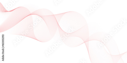 Abstract pink wavy lines Digital frequency track equalizer background. Curved wave smooth stripe seamless pattern. Wave lines created using blend tool. graphic design template banner business wave.