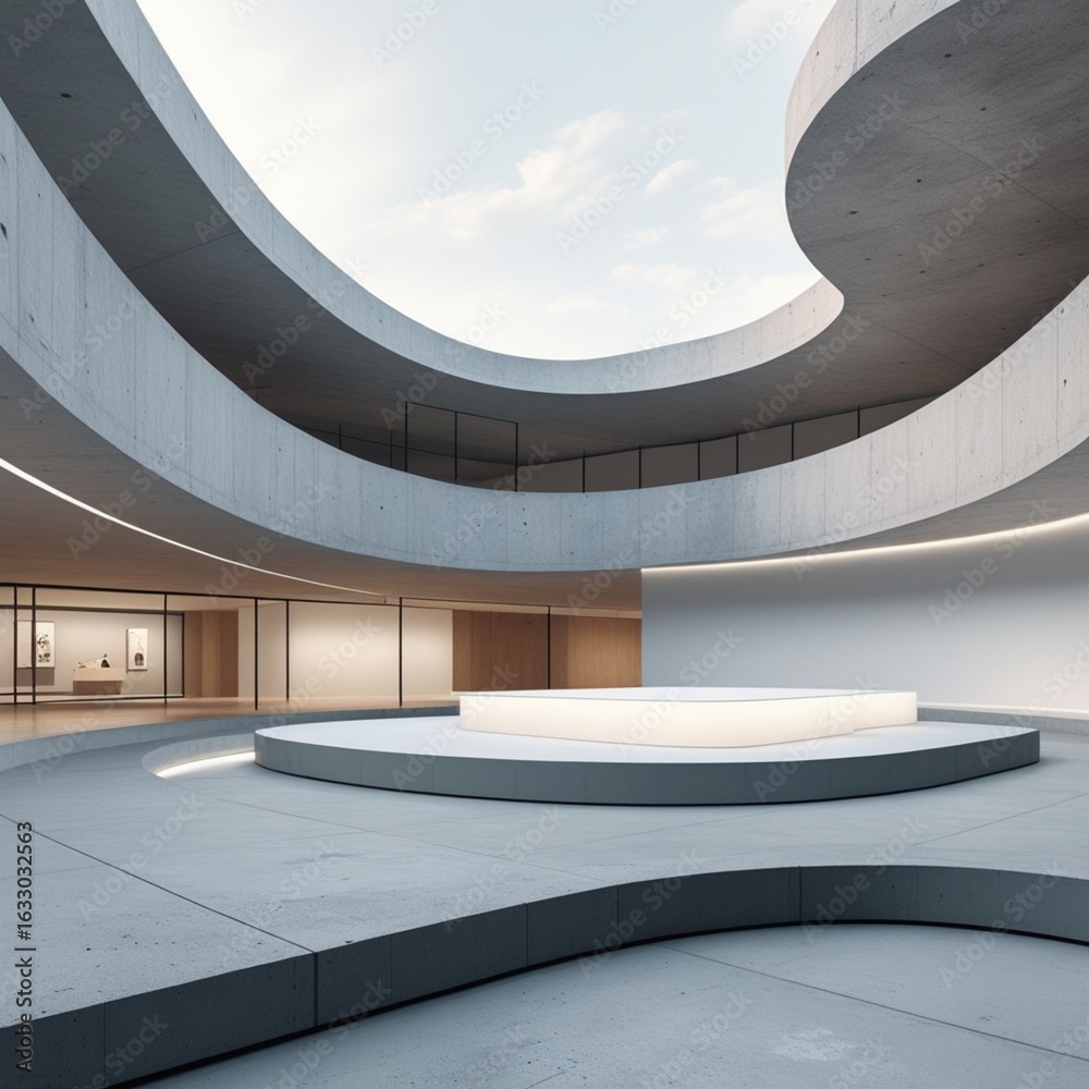 Obraz premium modern architecture in the city