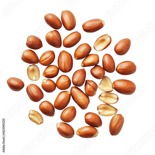 Wallpaper Mural A pile of raw unsalted peanuts isolated on a transparent background for culinary use isolated on transparent background Torontodigital.ca