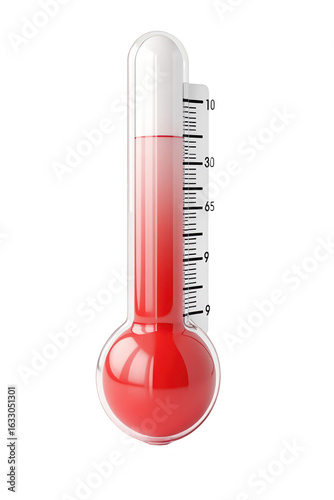 Detailed illustration of a thermometer.