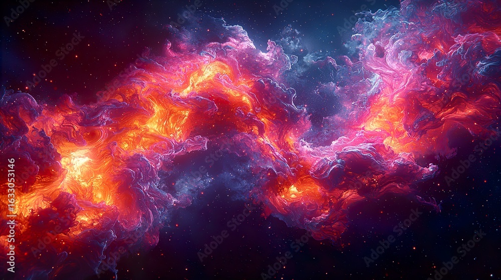 Naklejka premium Ethereal Light: Majestic Celestial Dragon in Cosmic 8K Cel-Shaded Beauty 