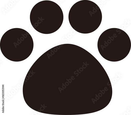 犬の足跡のアイコン