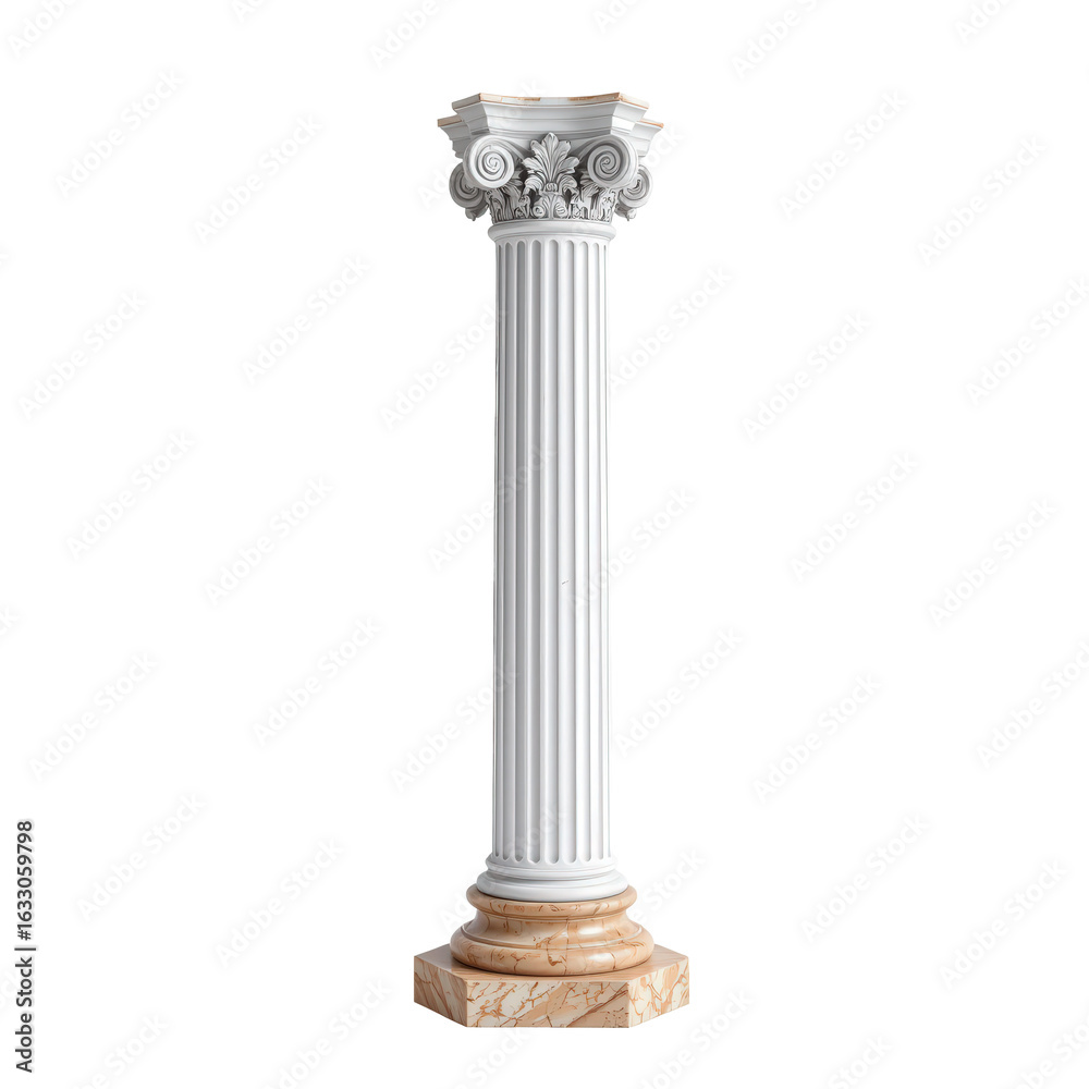 Obraz premium Classic Roman Column with Intricate Design and Elegantly Carved Details