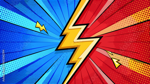 Pop Art Lightning – Comic Style Thunderbolt Illustrations