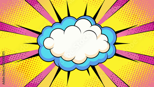 Pop Art Comic Explosion Clouds – Cartoon Blast Burst Effects
