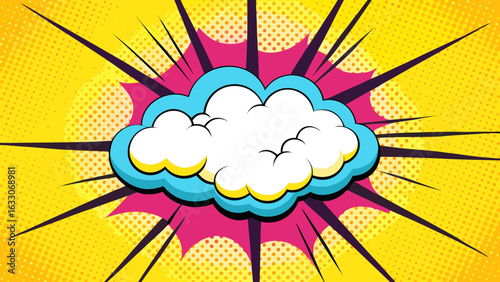 Pop Art Comic Explosion Clouds – Cartoon Blast Burst Effects