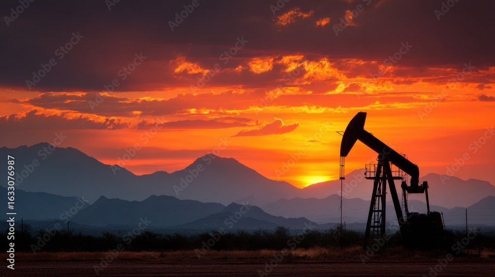 Naklejka premium Long-term energy dependence on fossil fuels drives pollution, raises costs, and heightens geopolitical vulnerabilities. 