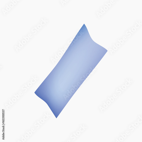 Blue ribbon collage element vector