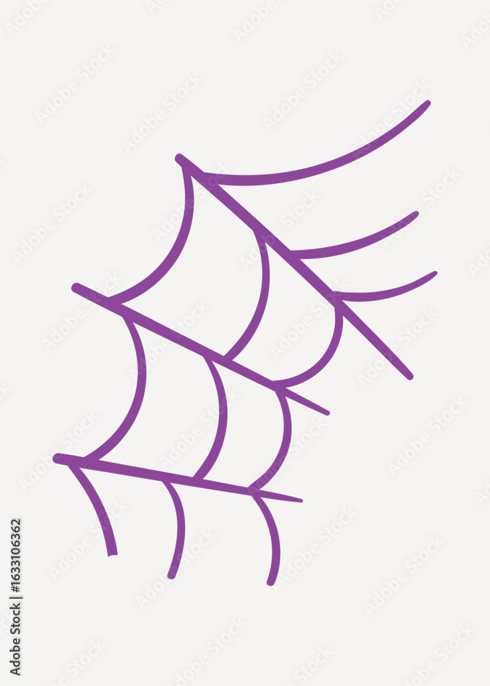 Obraz premium Purple spider web vector