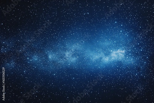 Starry sky background, blue night sky full of stars, glowing stars in the dark space, starry background, dark night, stars in the distance, starlight, dark background with a blue glow, night sky.	
