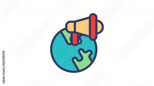 Global Marketing Icon Animation