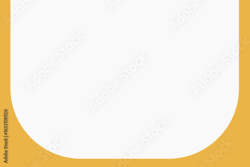 Yellow curve border background vector