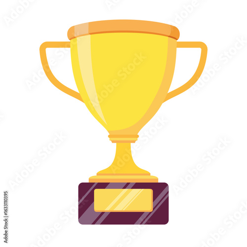 3D vector icon image of throphy