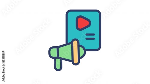 Video Marketing Icon Animation