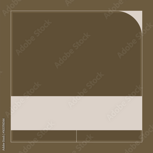Square geometric frame vector