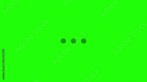 3 dot loading bar animation. 3 dots looping progress icon motion graphics. Website loading animation concept 4k video footage.