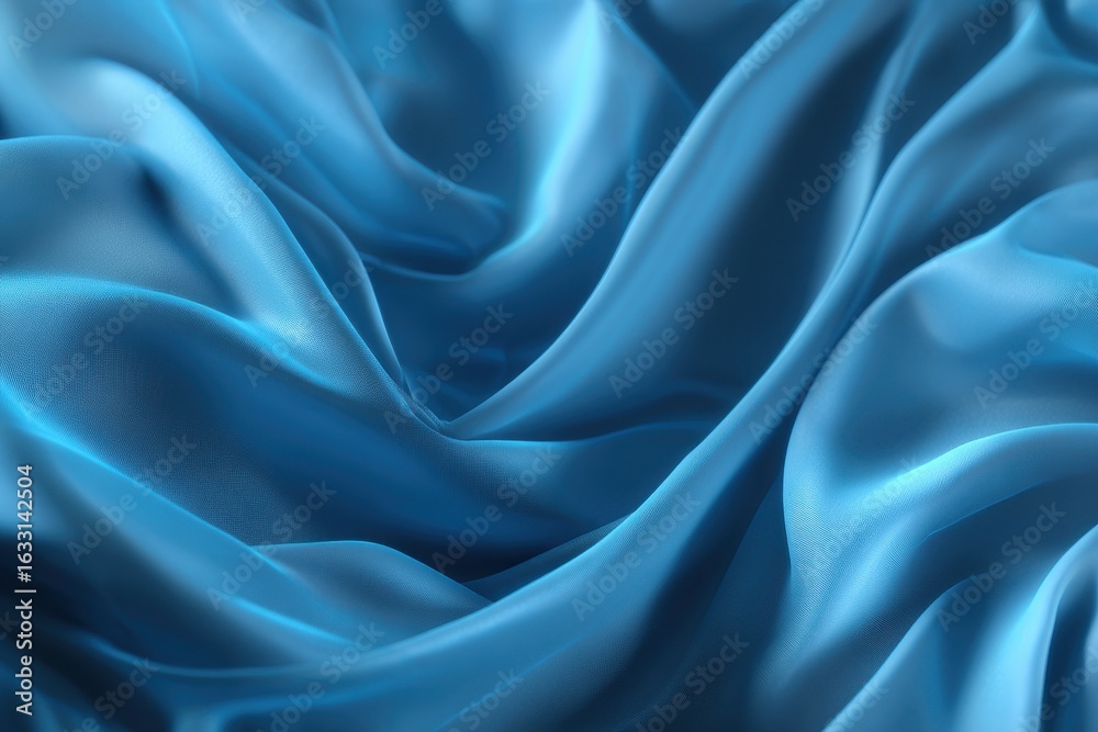 Obraz premium Blue Silk Drape Texture