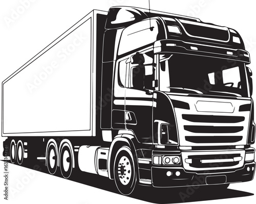 truck isolated on white background