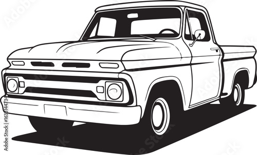 vector cartoon truck