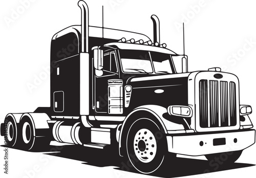 truck isolated on white background