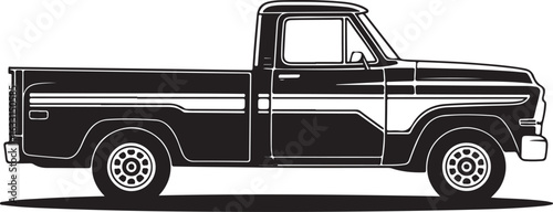 old truck isolated on white